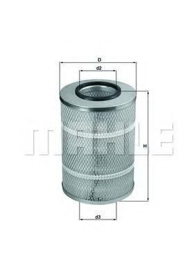 LX767 Mahle Original Повітряний фільтр двигуна